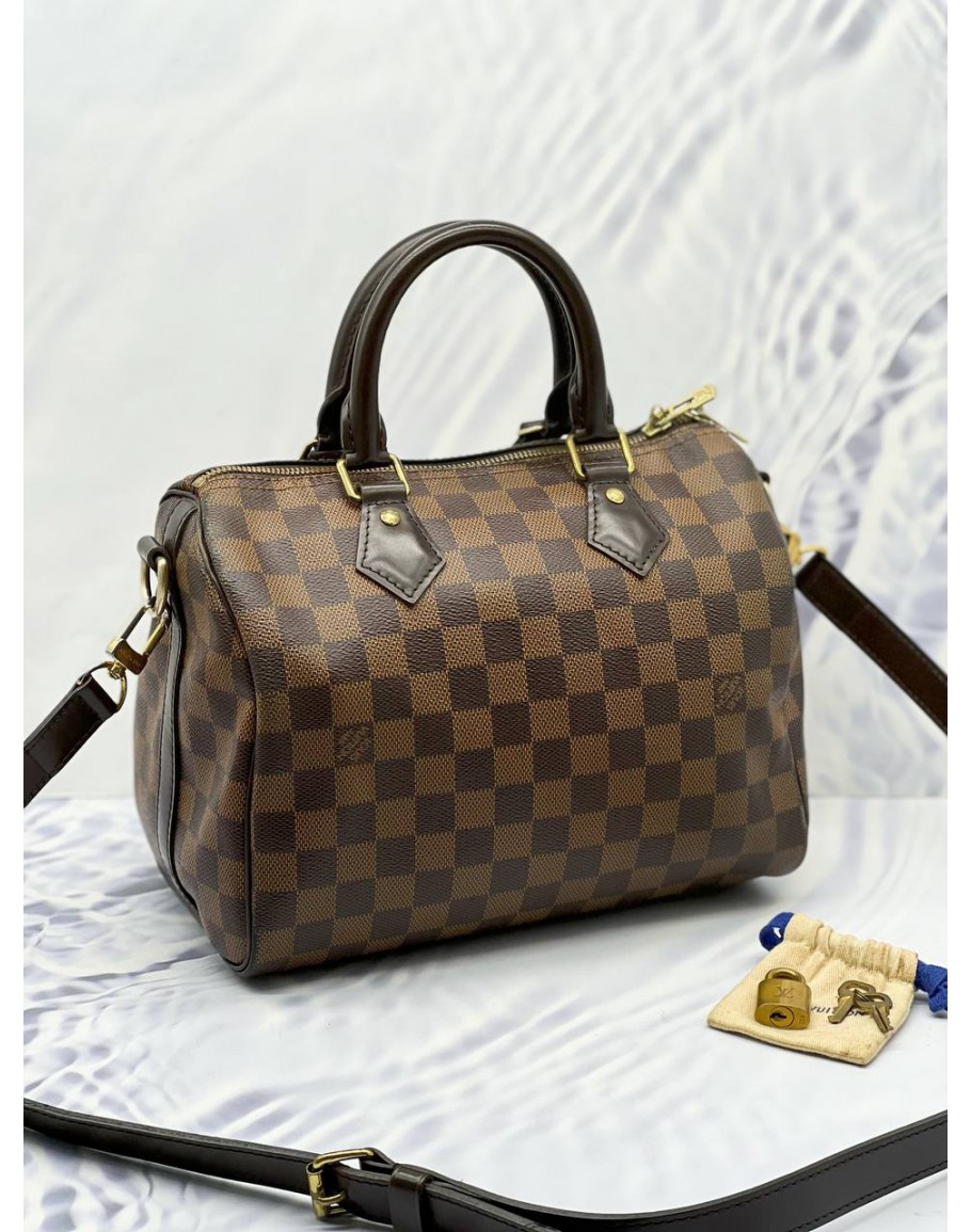 Speedy bandoulière 25 damier azur hot sale